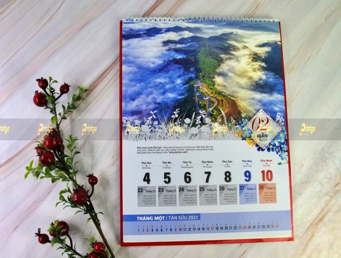 Printgo x Poso Việt Nam: Bộ lịch Tết 52 tuần dành cho doanh nghiệp hoạt động trong lĩnh vực năng lượng
