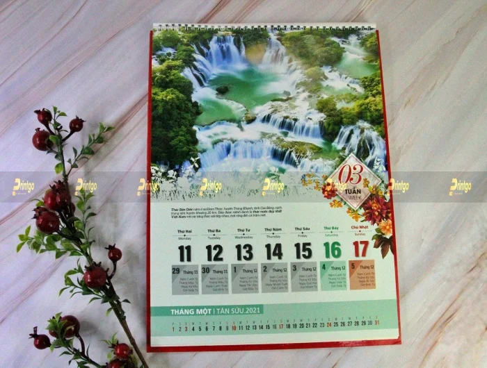 Printgo x Poso Việt Nam: Bộ lịch Tết 52 tuần dành cho doanh nghiệp hoạt động trong lĩnh vực năng lượng