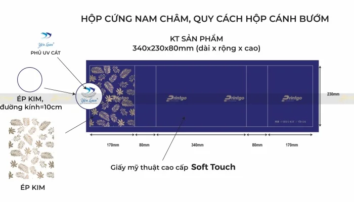 Printgo x Yến Loan: Sang trọng và đẳng cấp với mẫu hộp giấy mỹ thuật đựng yến sào 
