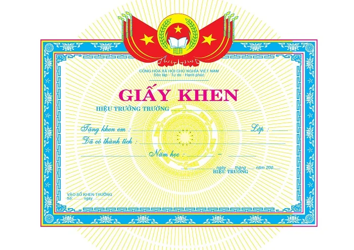 Tổng hợp 50+ mẫu bằng khen, giấy khen vector đẹp nhất hiện nay
