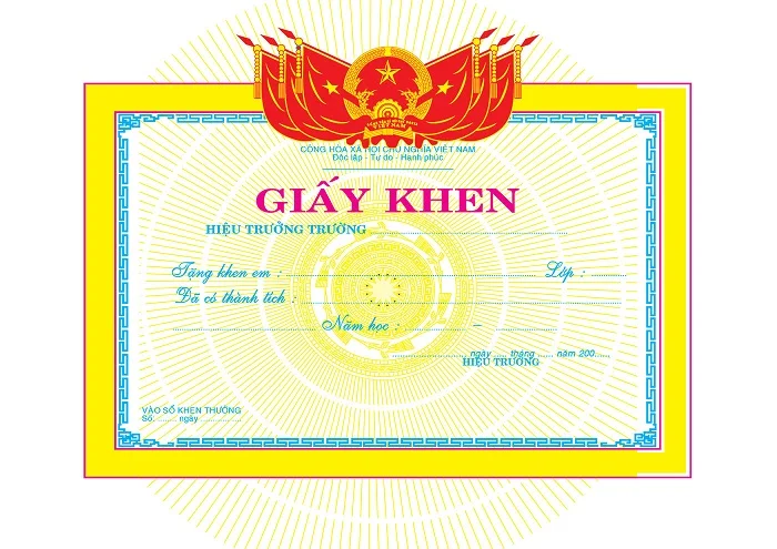 Tổng hợp 50+ mẫu bằng khen, giấy khen vector đẹp nhất hiện nay