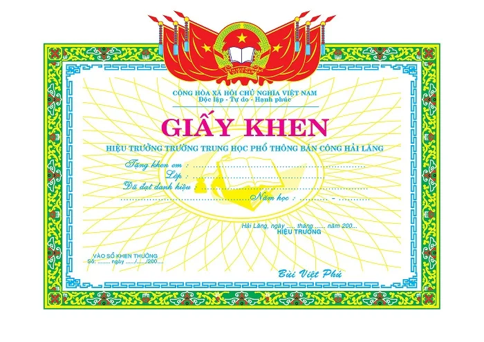 Tổng hợp 50+ mẫu bằng khen, giấy khen vector đẹp nhất hiện nay