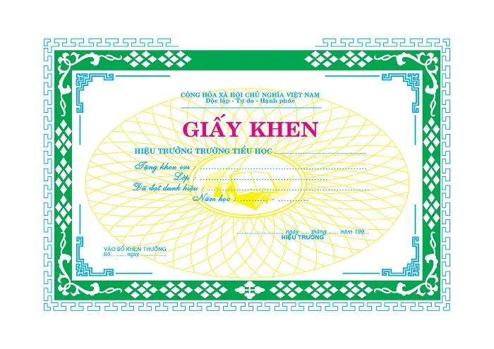 Tổng hợp 50+ mẫu bằng khen, giấy khen vector đẹp nhất hiện nay