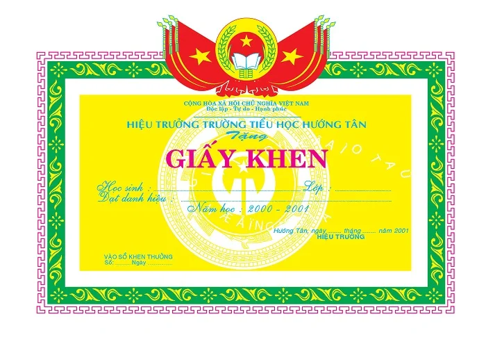 Tổng hợp 50+ mẫu bằng khen, giấy khen vector đẹp nhất hiện nay