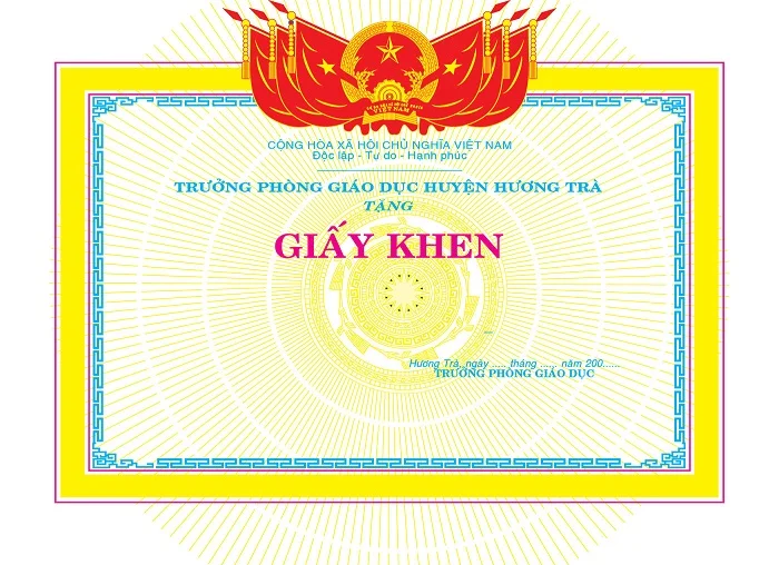 Tổng hợp 50+ mẫu bằng khen, giấy khen vector đẹp nhất hiện nay