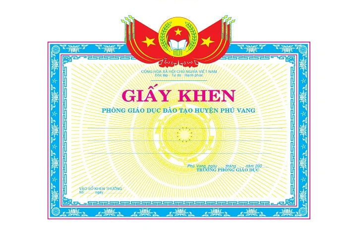 Tổng hợp 50+ mẫu bằng khen, giấy khen vector đẹp nhất hiện nay