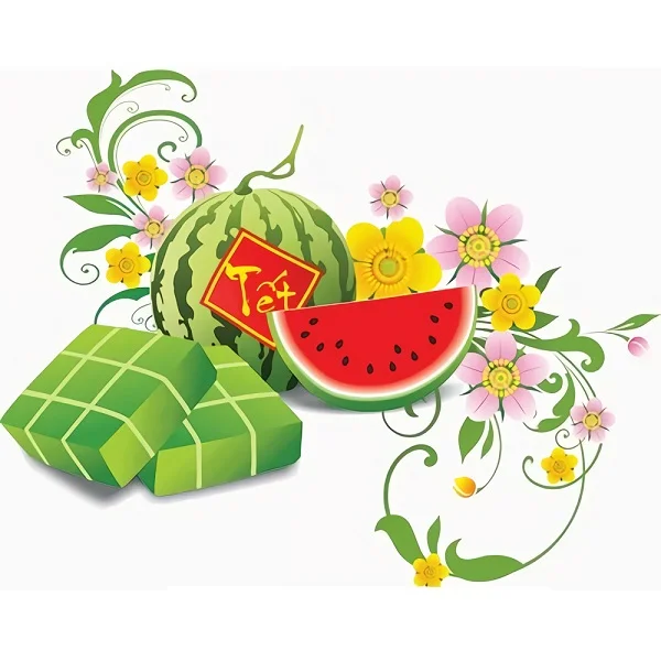 Tổng hợp các mẫu bánh chưng vector đẹp, độc đáo nhất