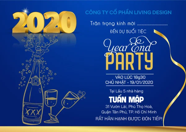 Tổng hợp các mẫu mẫu thiệp mời tất niên đẹp, ấn tượng và trang trọng