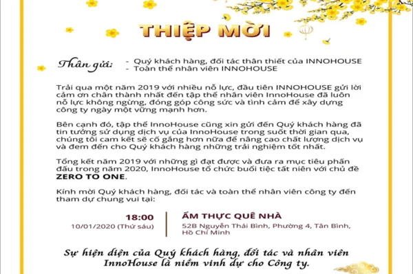 Tổng hợp các mẫu mẫu thiệp mời tất niên đẹp, ấn tượng và trang trọng