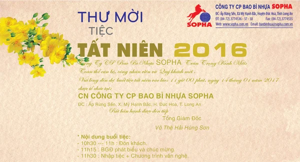 Tổng hợp các mẫu thư mời tất niên hay, ý nghĩa và ấn tượng nhất