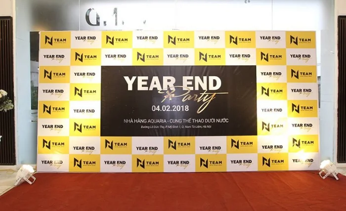 Trọn bộ 50+ mẫu backdrop year end party ấn tượng nhất dịp cuối năm