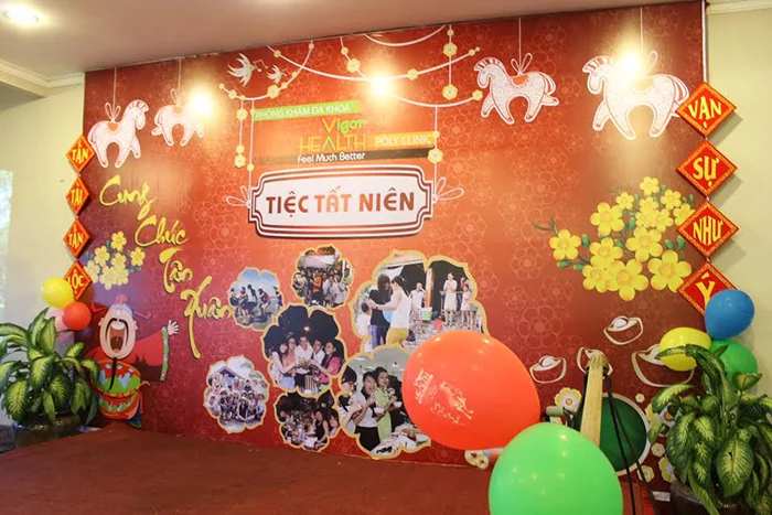 Trọn bộ 50+ mẫu backdrop year end party ấn tượng nhất dịp cuối năm