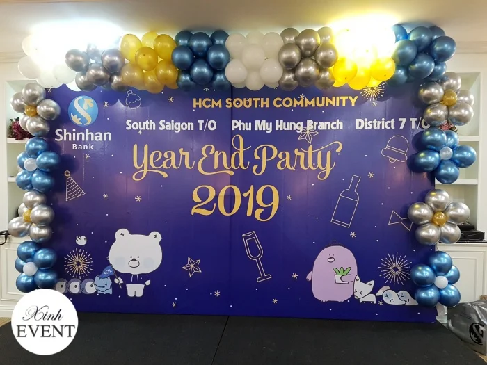 Trọn bộ 50+ mẫu backdrop year end party ấn tượng nhất dịp cuối năm
