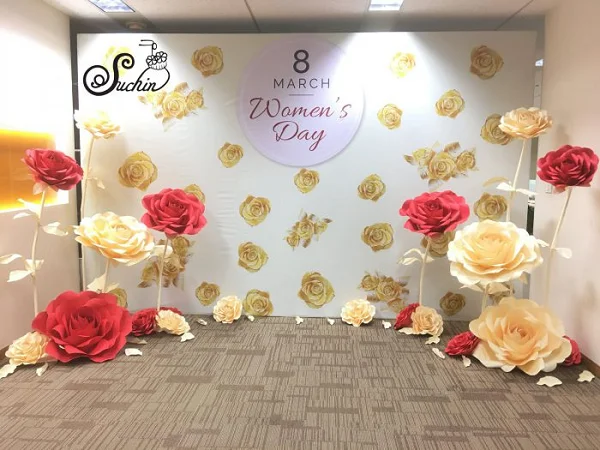 Địa chỉ thiết kế và in backdrop 8/3 đẹp và chất lượng