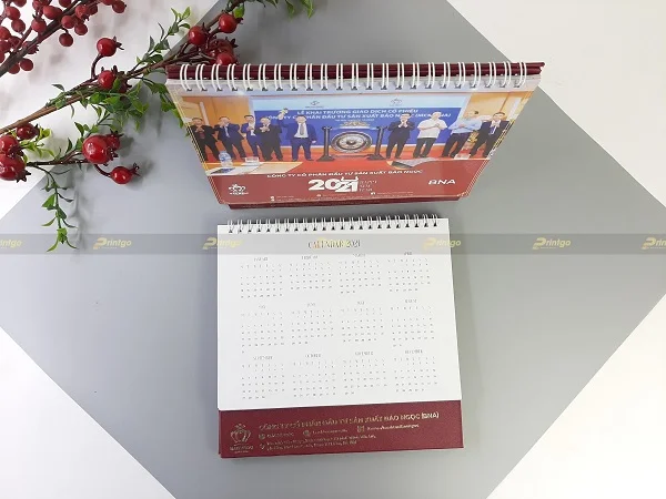 Printgo x Bảo Ngọc: Thiết kế và in lịch để bàn bìa carton chữ A sáng tạo, ấn tượng
