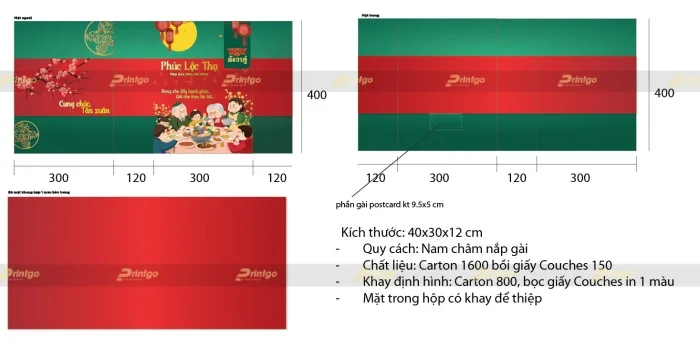 Printgo x Thai Wah: Thiết kế và in ấn hộp đựng quà tết cho thương hiệu thực phẩm Thái Lan