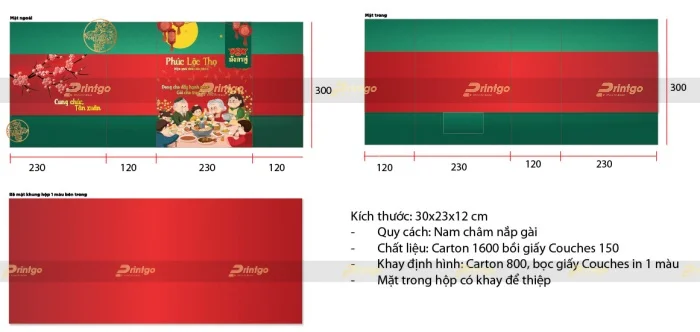 Printgo x Thai Wah: Thiết kế và in ấn hộp đựng quà tết cho thương hiệu thực phẩm Thái Lan