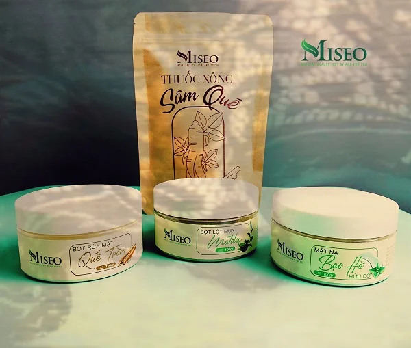 Thiết kế và in ấn bộ bao bì mỹ phẩm Miseo