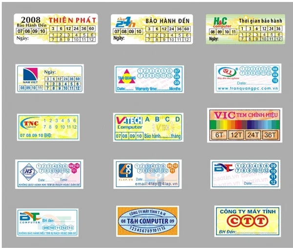 Xưởng in tem bảo hành chất lượng, uy tín, giá ưu đãi nhất toàn quốc