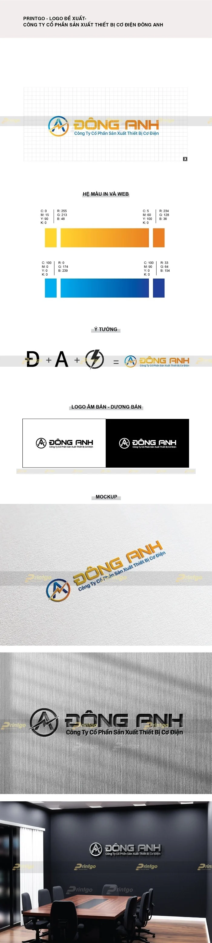 Printgo x EDA: Thiết kế bộ logo thương hiệu cho lĩnh vực năng lượng điện