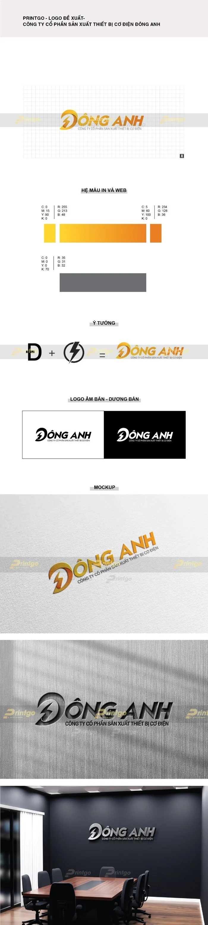 Printgo x EDA: Thiết kế bộ logo thương hiệu cho lĩnh vực năng lượng điện