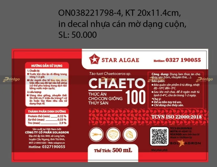 Printgo x Solagron: Review bộ decal nhựa dành cho ngành hàng thức ăn chăn nuôi