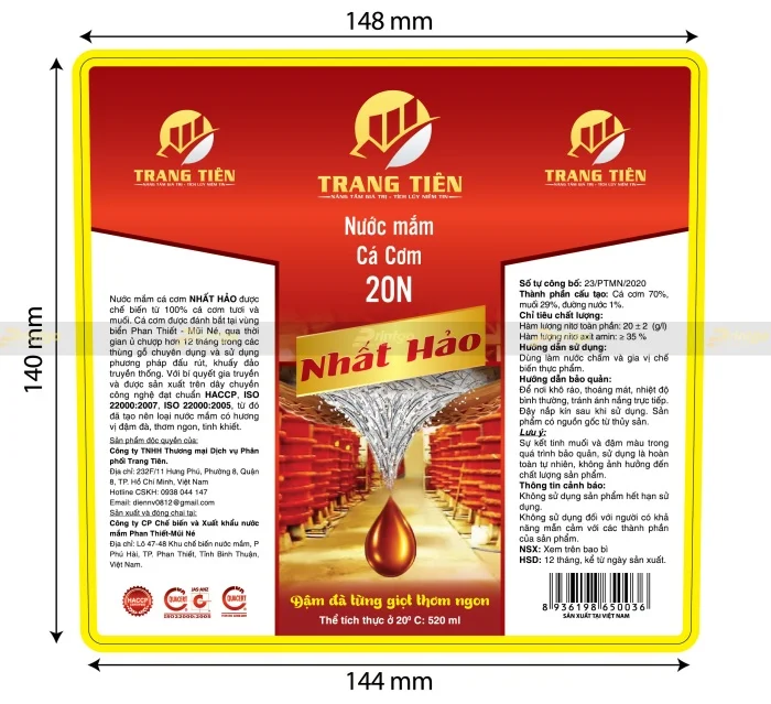 Printgo x Trang Tiên: Thiết kế và in ấn decal thiếc dạng cuộn cho ngành F&B