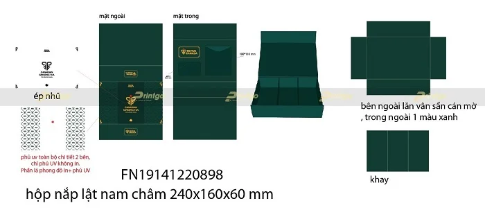 Printgo X Reviva Canada: Nâng tầm thương hiệu với mẫu hộp trà sâm sang trọng