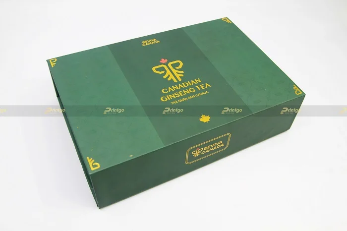 Printgo X Reviva Canada: Nâng tầm thương hiệu với mẫu hộp trà sâm sang trọng