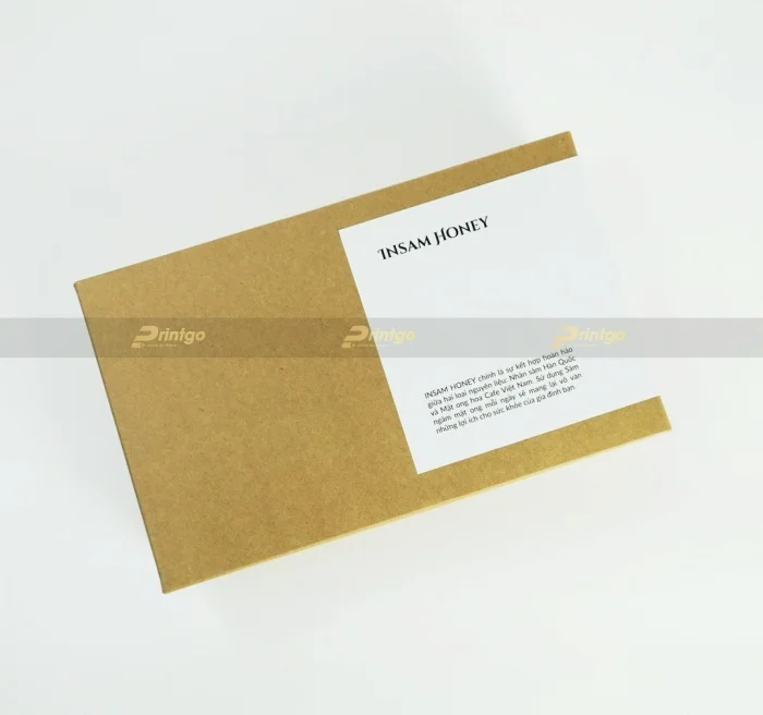 Printgo x Insam Honey: Thiết kế và in ấn hộp giấy kraft dành cho sản phẩm mật ong thiên nhiên