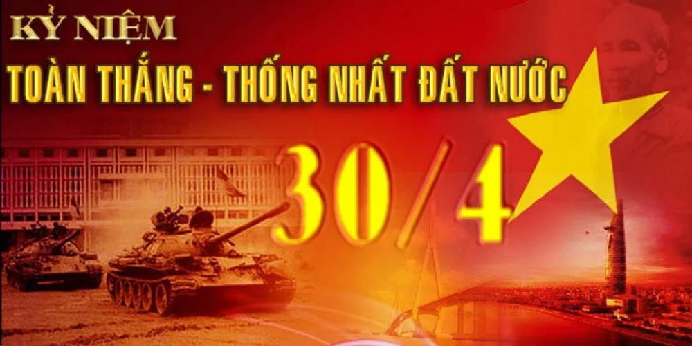 In băng rôn khẩu hiệu 30/4 đẹp, chất lượng