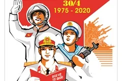 In băng rôn khẩu hiệu 30/4 đẹp, chất lượng