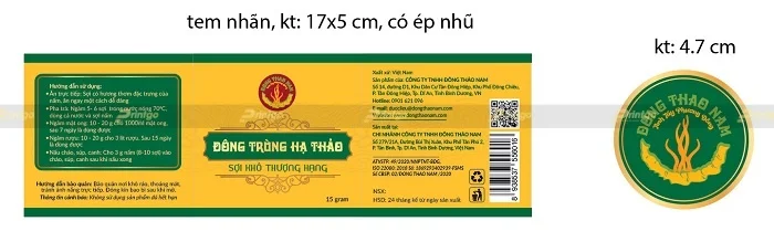 Printgo x Đông Thảo Nam: Trọn bộ bao bì cao cấp cho sản phẩm Đông trùng hạ thảo 
