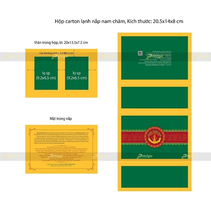 Printgo x Đông Thảo Nam: Trọn bộ bao bì cao cấp cho sản phẩm Đông trùng hạ thảo 