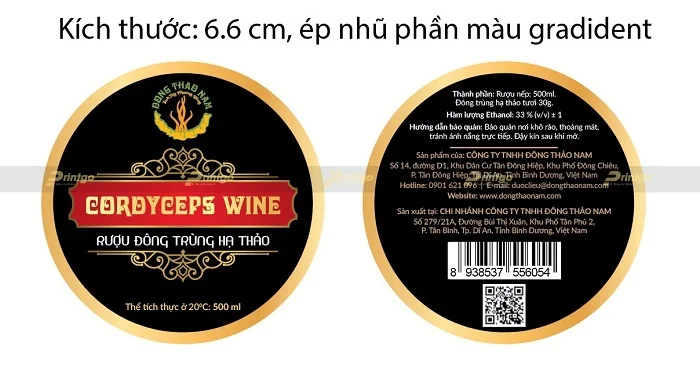 Printgo x Đông Thảo Nam: Trọn bộ bao bì cao cấp cho sản phẩm Đông trùng hạ thảo 