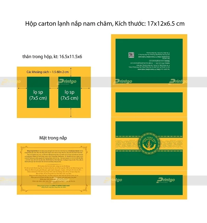 Printgo x Đông Thảo Nam: Trọn bộ bao bì cao cấp cho sản phẩm Đông trùng hạ thảo 