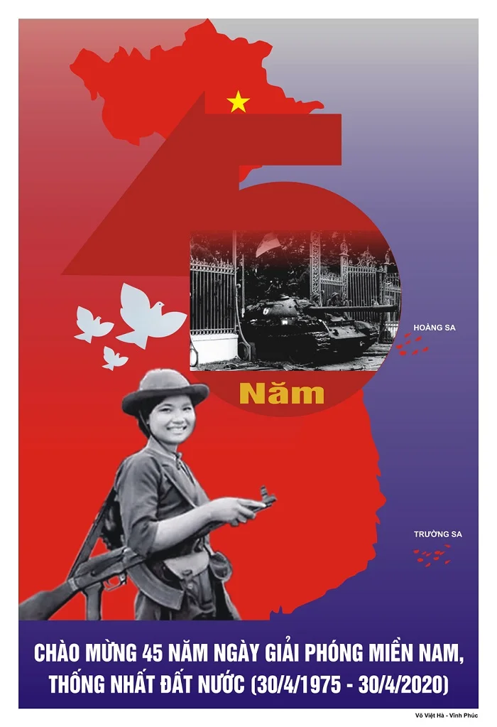 Tải miễn phí bộ tranh cổ động 30/4 đẹp và ấn tượng nhất