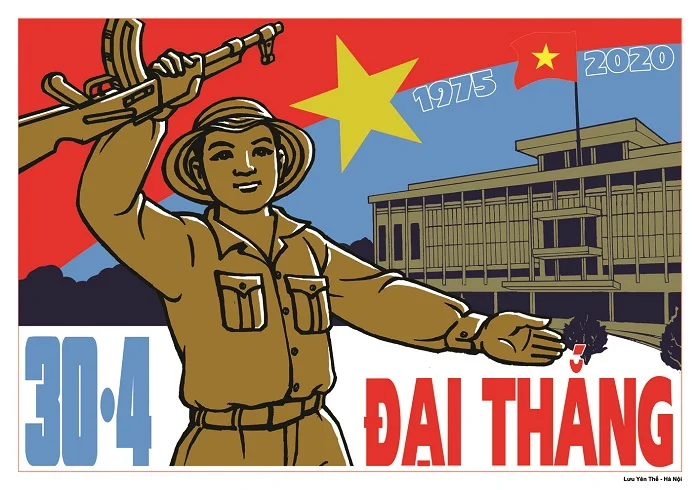 Tải miễn phí bộ tranh cổ động 30/4 đẹp và ấn tượng nhất