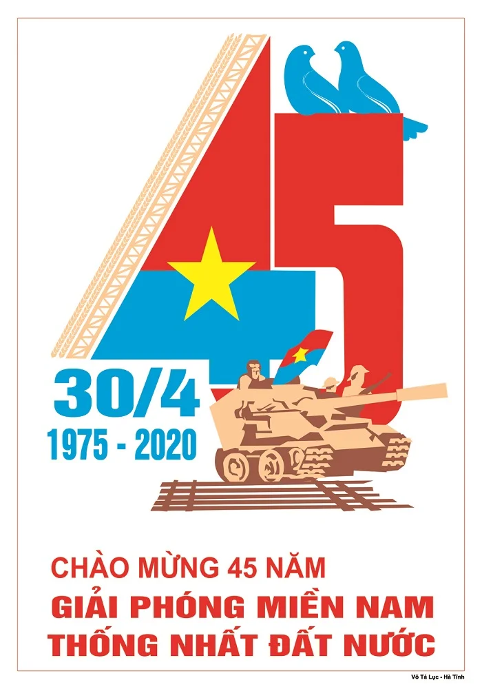 Tải miễn phí bộ tranh cổ động 30/4 đẹp và ấn tượng nhất