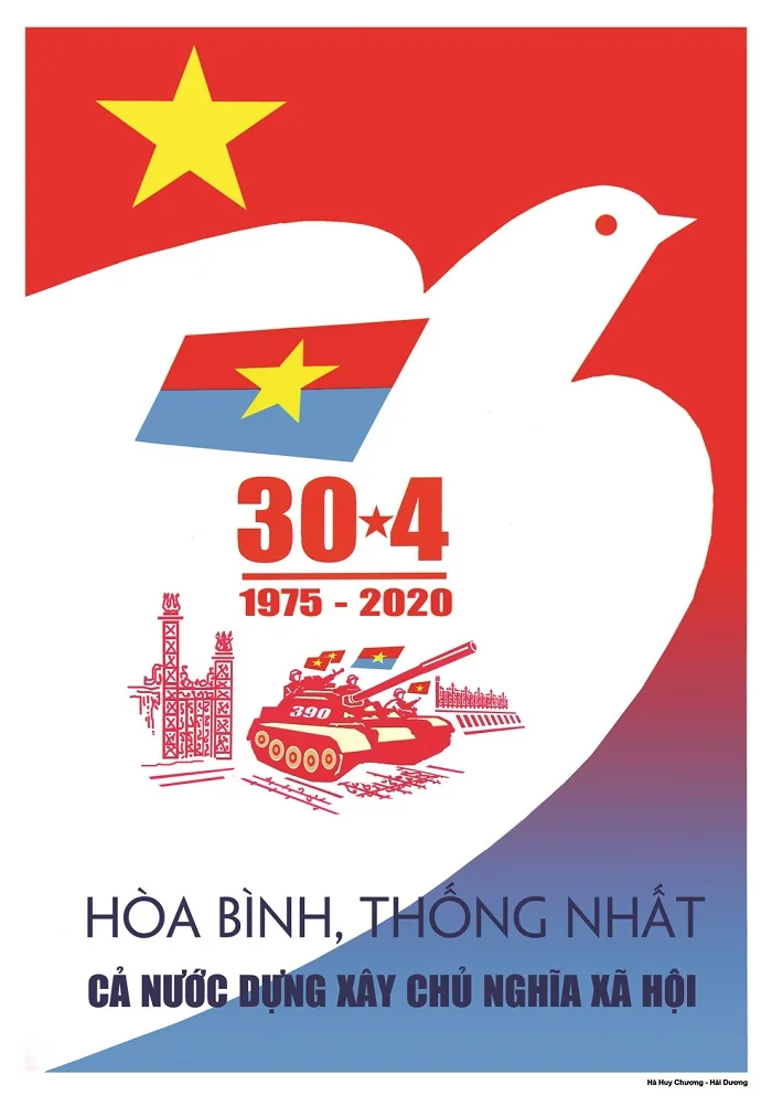 Tải miễn phí bộ tranh cổ động 30/4 đẹp và ấn tượng nhất