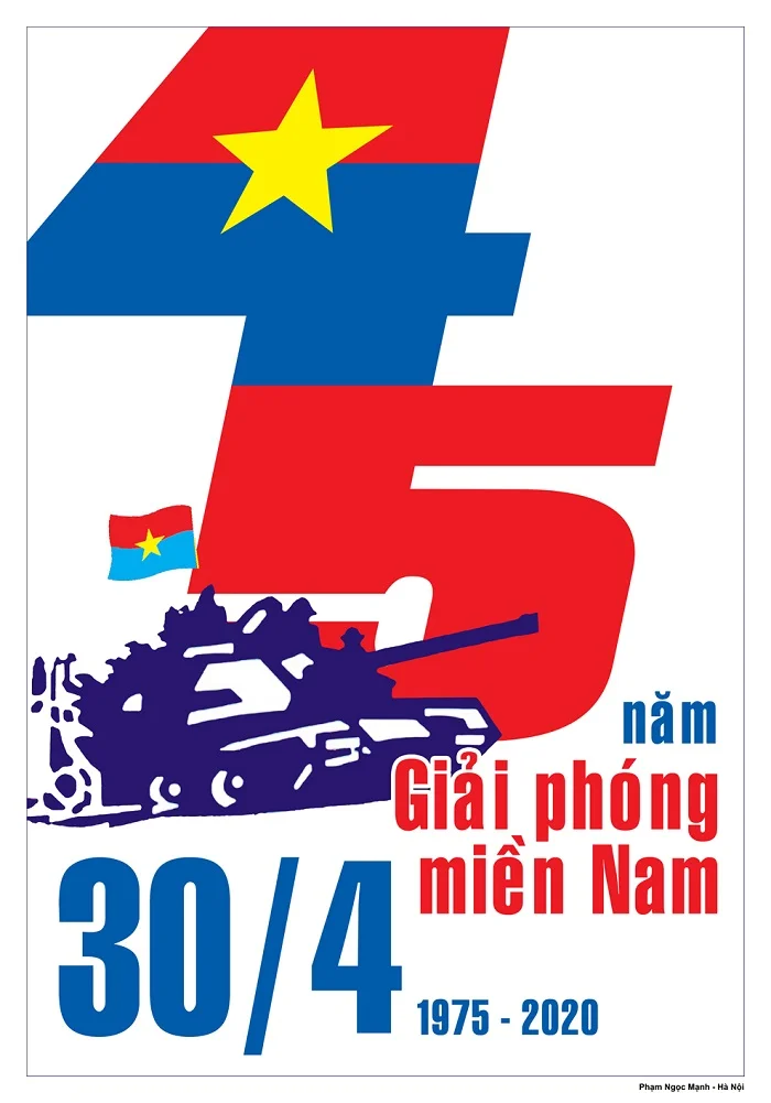 Tải miễn phí bộ tranh cổ động 30/4 đẹp và ấn tượng nhất