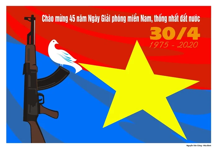 Tải miễn phí bộ tranh cổ động 30/4 đẹp và ấn tượng nhất