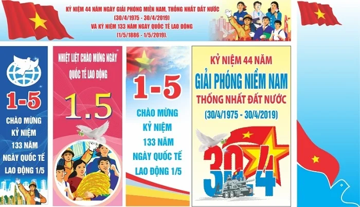 Tổng hợp 30+ mẫu băng rôn 30/4 và 1/5 ấn tượng nhất