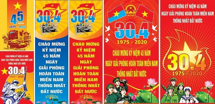 Tổng hợp 30+ mẫu băng rôn 30/4 và 1/5 ấn tượng nhất
