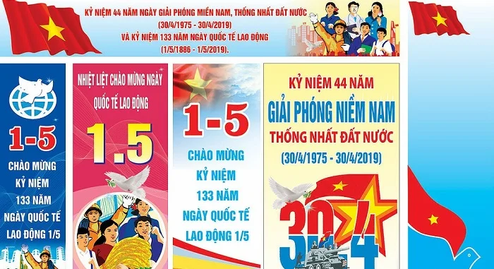 Download bộ sưu tập banner 30/4 và 1/5 cập nhập mới nhất