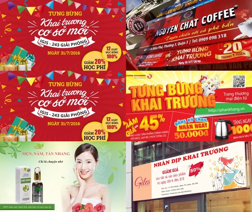 Tổng hợp 20+ mẫu băng rôn khai trương độc lạ, bắt mắt 