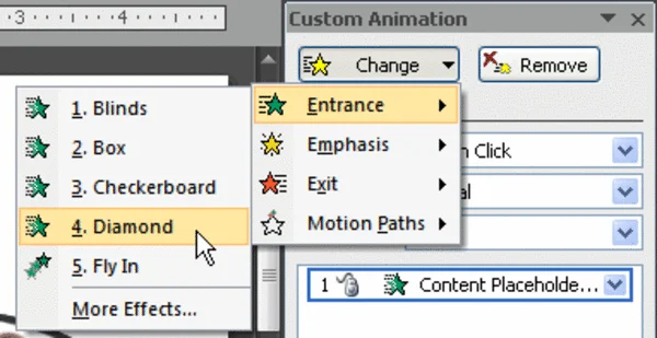 Tất tần tất các cách tạo hiệu ứng chạy từng chữ trong PowerPoint 2007