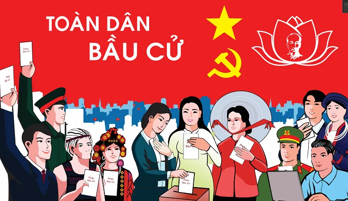 Download bộ tranh cổ động bầu cử Quốc hội ấn tượng nhất