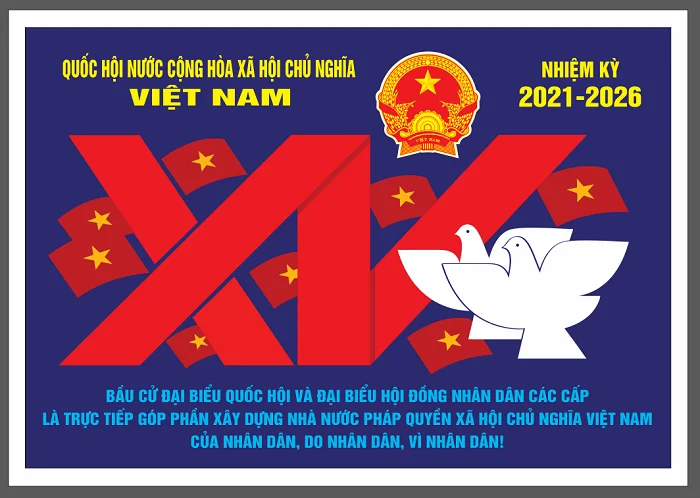 Download bộ tranh cổ động bầu cử Quốc hội ấn tượng nhất