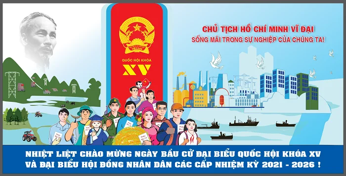 Download bộ tranh cổ động bầu cử Quốc hội ấn tượng nhất